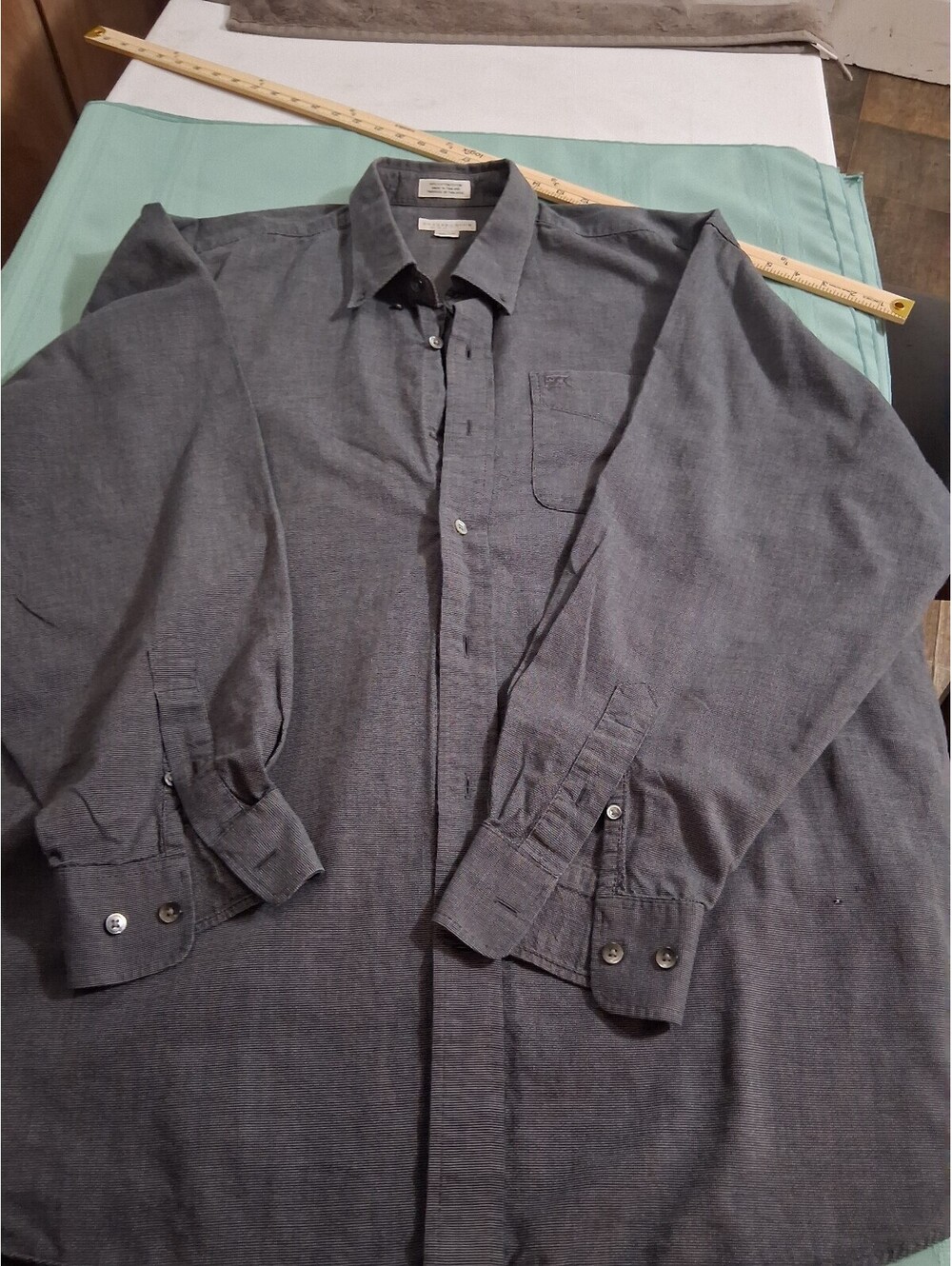 Cutter & Buck XXL Men's Gray Cotton Button-Up Shirt